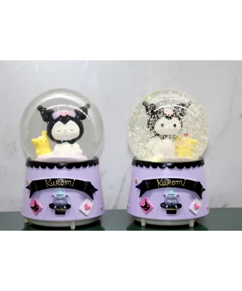 Kuromi Işıklı Müzikli Kar Küresi Orta Boy Alk3044