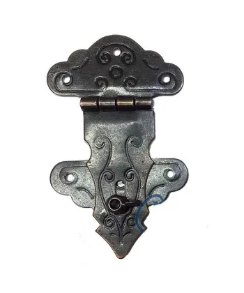 Kuyruklu Kilit, Sandık, Kutu Askısı - 36x60mm, Oksit, 1 Adet