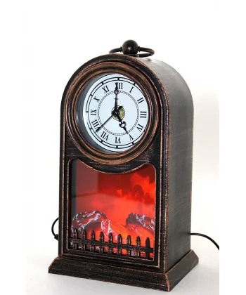 Led Işıklı Saatli Şömine Aalk2509