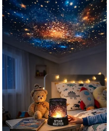 LED Yıldız Projeksiyon Lambası Romantik Oda Atmosfer Işığı