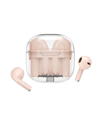 LS-09 Bluetooth 5.3 TWS Kablosuz Airpods Kulaklık - Pembe-(5796)