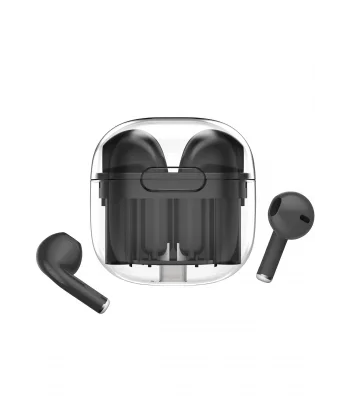 LS-09 Bluetooth 5.3 TWS Kablosuz Airpods Kulaklık - Siyah-(5796)