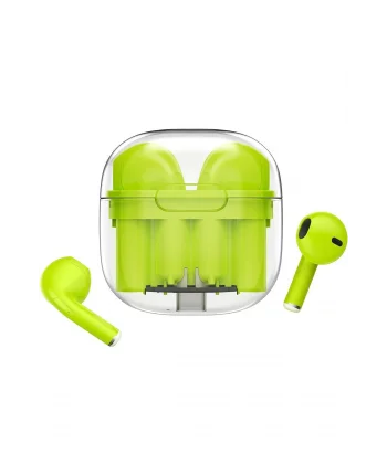 LS-09 Bluetooth 5.3 TWS Kablosuz Airpods Kulaklık - Yeşil-(5796)