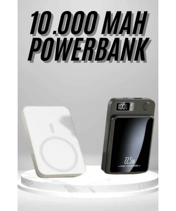 Magsafe Hızlı Şarj 10.000 Mah Wireless Şarj Powerbank Android ve İOS Uyumlu