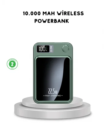 MagSafe Powerbank Kablosuz Şarjlı ve 22.5W Hızlı Şarj Destekli