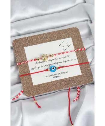 Marteniçka Bileklik 2li Yonca ve Nazarlı Model