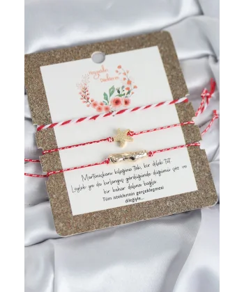 Marteniçka Bileklik 3lü Deniz Yıldızı Model