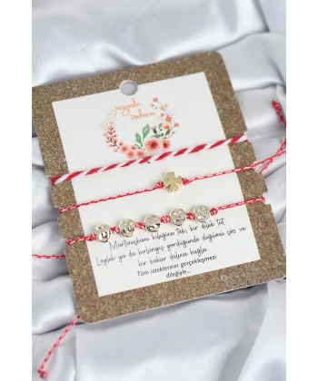 Marteniçka Bileklik 3lü Yonca Model