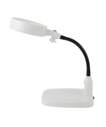 Masaüstü 10x Led Işıklı Büyüteç Okuma El Sanatları Onarım Büyüteç 7765