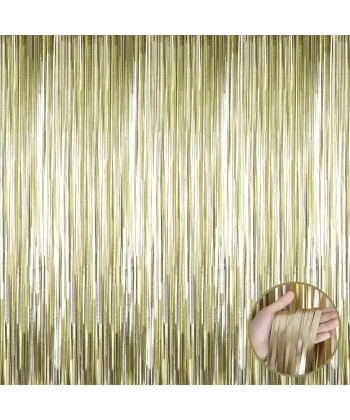 Mat Altın Püsküllü Kapı Perdesi - Parti, Bekarlığa Veda, Doğum Günü 1x2 M