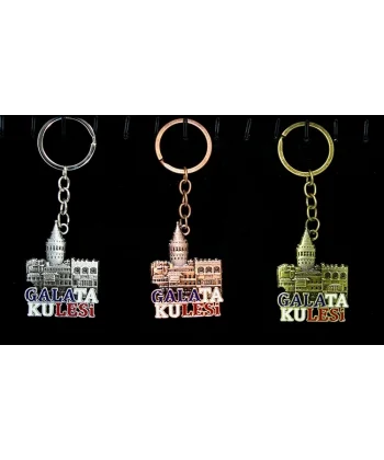 Metal Galata Kulesi Anahtarlık Alk2212