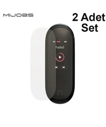 Mijobs Mi Band 5-4 Darbe Emici Ekran Koruyucu 2 Adet Set-(5775)