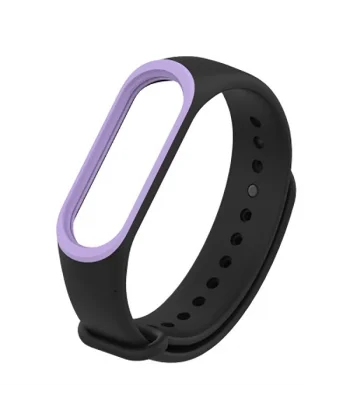 Mijobs Xiaomi Mi Band 3 Mi Band 4 Çift Renk  Silikon Kayış Kordon-(5775)