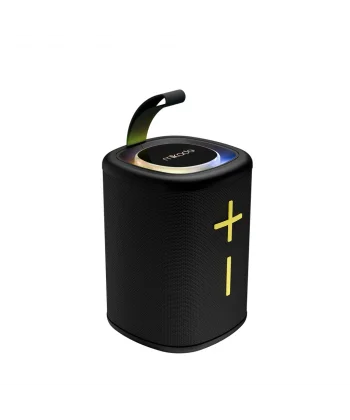 MIKADO MD-26BT 6W Taşınabilir USB/AUX/BT/TF RGB Işıklı 1200mAh IPX66 Su Geçirmez Bluetooth Speaker (Siyah)(1923)