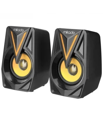 MIKADO MD-S23 GLARE 6W 1+1 Masaüstü RGB Aydınlatma USB Siyah Kasa Speaker(1923)