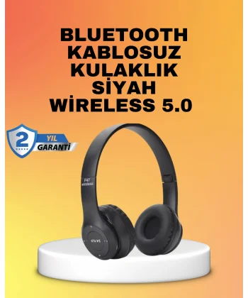 Mikrofonlu Kablosuz Kulaklık | Uzun Pil Ömrü ve Stereo Ses Performansı