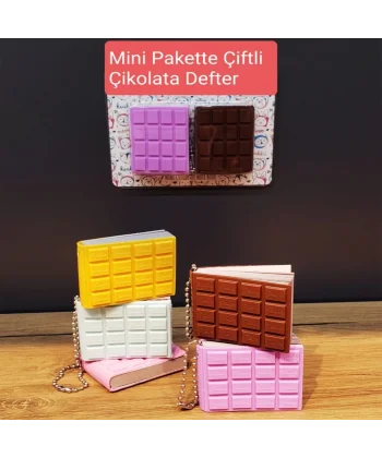 Mini Çiftli Çikolata Not Defteri