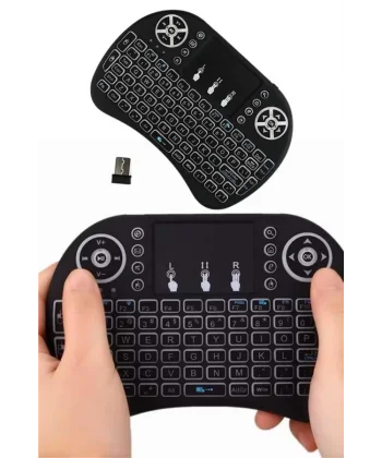 Mini Klavye Gaming Pc Playstation Ledli Mouse Rgb Mouse Bluetooth Usb