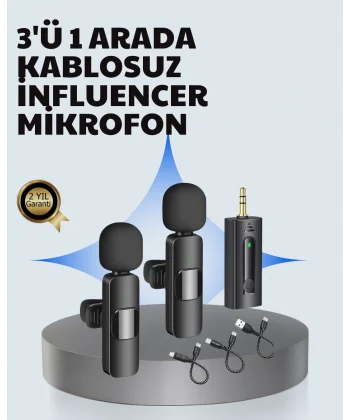 Mobil Uyumlu Mikrofon - Dış Mekân İçin İdeal