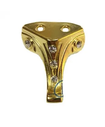 Moda Taşlı Ahşap, Mdf, Sunta Sandık Ayağı, Kutu Ayak 3,5 Cm - Sarı