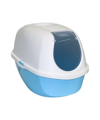 Moderna Smart Kapalı Kedi Tuvaleti Açık Mavi 40x54x41 Cm