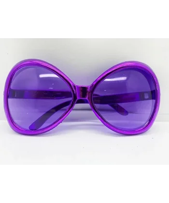 Mor Renk Yeşilçam Nostalji 80li Yıllar 90lı Yıllar Parti Gözlüğü  7x16 Cm