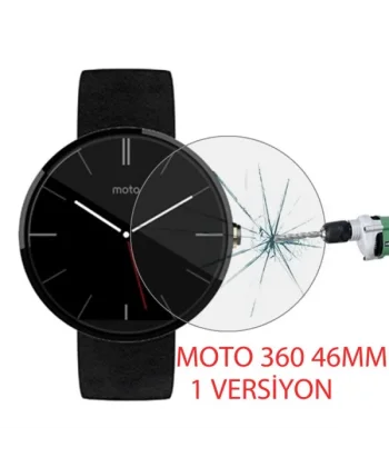 Motorola Moto 360 46mm 1versiyon Kırılmaz Cam Ekran Koruyucu-(5775)