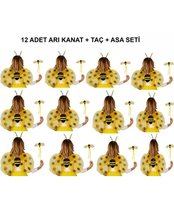 Okul Gösterileri İçin 1239li Arı Kanadı Seti - Etkinlik Kanatları