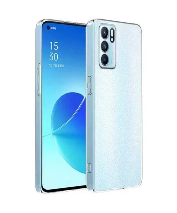 OPPO Reno 6 Kılıf Kamera Korumalı Ultra İnce Şeffaf Silikon Kılıf-(5775)