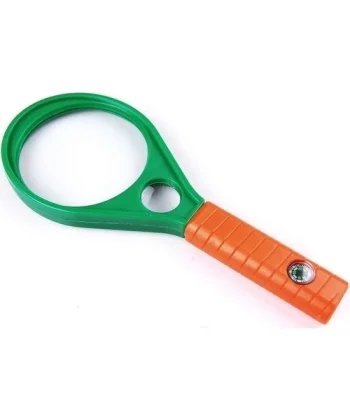 Optik Cam El Büyüteç 65mm 6x 4x Pusulalı Çocuklar Ve Yetişkinler Mg89075