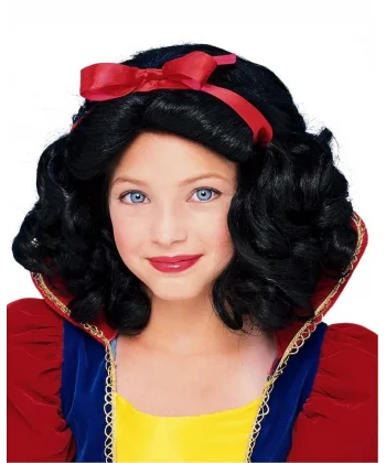 Pamuk Prenses Peruğu Kırmızı Fiyonklu