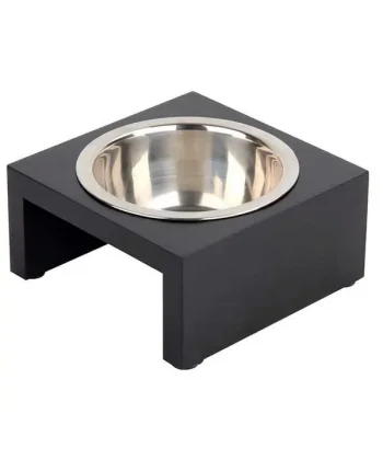 Pawise Ahşap Standlı Ayaklı Kedi ve Köpek Mama Kabı 1750 Ml