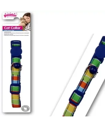 Pawise Mavi Şeritli Kedi Boyun Tasması