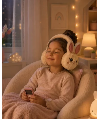 Peluş Bluetooth Kulaküstü Kulaklık Mikrofonlu Kablosuz Müzik Kulaklığı