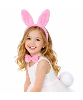 Pembe Full Tavşan Kulak Papyon Kuyruk 339lü Parti Seti