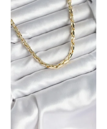 Pirinç Gold Renk 60 cm Zincir Kadın Kolye