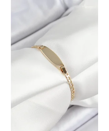 Pirinç Oval Model Gold Renk Xuping Bebek Künyesi