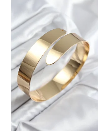 Pirinç Sarmal Model Gold Renk Pazu Bileklik