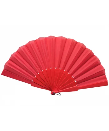 Plastik Kumaş Yelpaze 12li Kırmızı