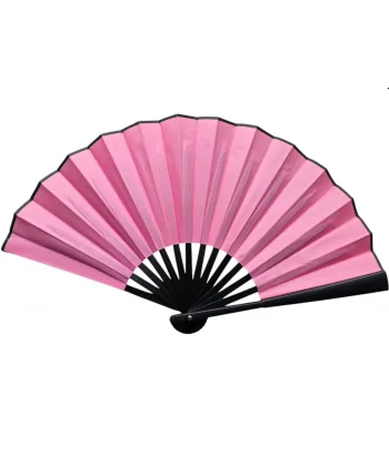 Plastik Kumaş Yelpaze 12li Pembe