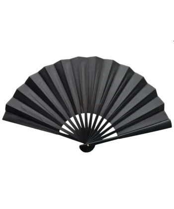 Plastik Kumaş Yelpaze 12li Siyah