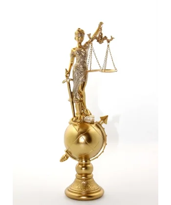 Polyester Dünya Küre Üzerinde Adalet Biblosu Alı2894