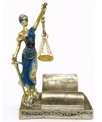 Polyester Kartvizitli Adalet Figürü Alk4426