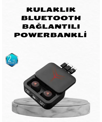 Powerbank Özellikli Bluetooth Kablosuz Kulaklık – Dokunmatik Kontrol Uzun Pil Ömrü Ergonomik Tasarım