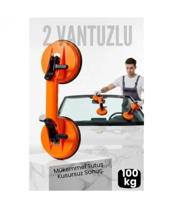 Profesyonel 100 KG Kilitli Vantuzlu Ağır Cam Seramik Fayans Mermer Kaldırıcı 115 mm