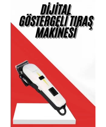 Profesyonel Şarjlı Tıraş Makinesi Turbo Kablosuz Saç Kesme Makinesi