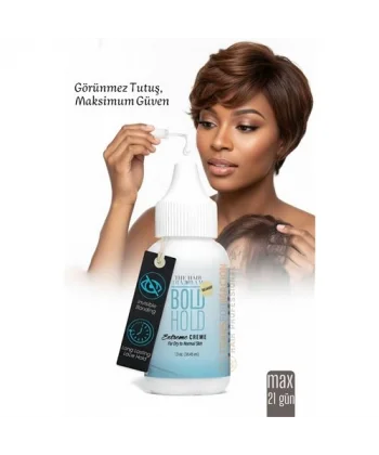 Protez Saç Yapıştırıcı - Peruk ve Keratin Kaynak Saç İçin Görünmez ve Uzun Süreli Yapıştırıcı  Bold Hold