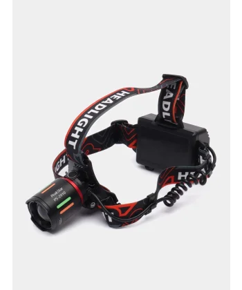 Ps-2910 Şarjlı Profesyonel Zoomlu Kamp Avcı Balıkçı Kafa Lambası Feneri