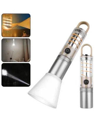 Ps-8915 10w Zoomlu Led Powerbank Özellikli Şarjlı Kamp El Feneri