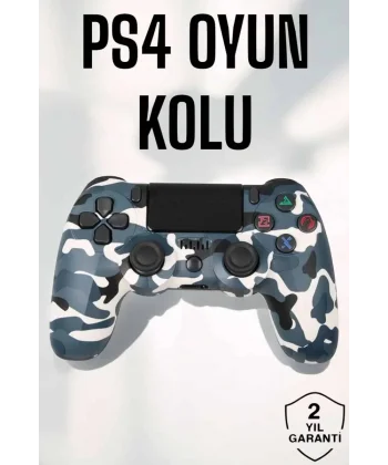 PS4 Oyun Kolu Kamuflaj Desenli Joystick